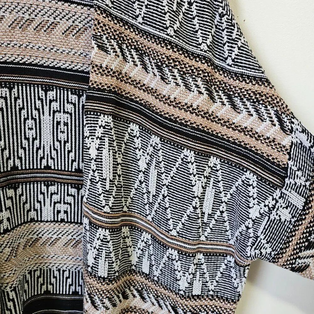 EUC OLD NAVY TRIBAL PATTERN OPEN LONG CARDIGAN BOHO SIZE XL - Picture 5 of 12